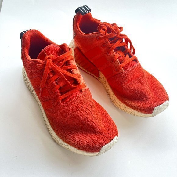 Adidas Mens Originals NMD R2 Primeknit Shoes BY9915 Burnt Orange Size 8 Athletic main image 5
